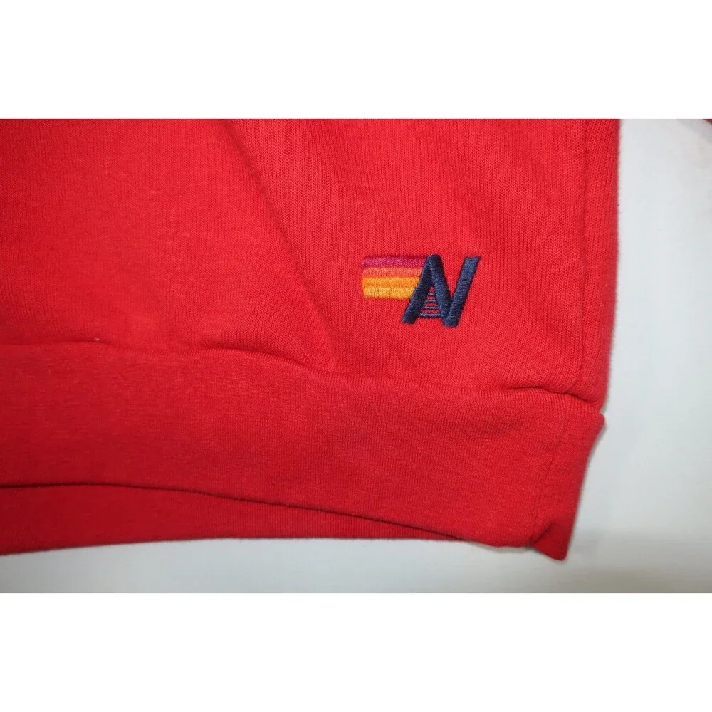 Aviator Nation Red & White Lightning Bolt Crewneck Sweatshirt Men's Size Large - Picture 3 of 11